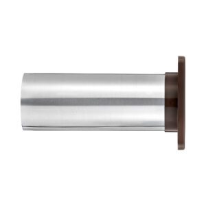 Lambro 267B-B 4 Inch Brown Plastic Wall Exhaust Louvered Dryer Vent – 11 Inch Pipe