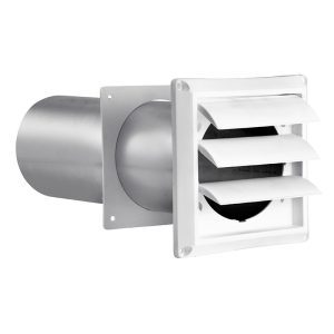 Lambro 290W 3″ White Plastic Louvered Vent