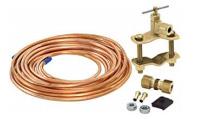 Everflow 26815-NL  1/4" x 15' Copper Tubing Ice Maker Kit W/ Self Piercing Valve