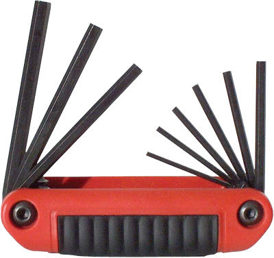 Eklind Tool 25911 9-Pc Ergo-Fold Hex Key Set Medium Hand