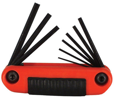 Eklind Tool 25912 9-Pc Ergo-Fold Hex Key Set Small Handl