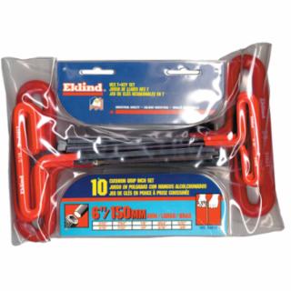EKLIND TOOL 53610 3/32" - 3/8" T-Handle Hex Kit W/Pouch 10