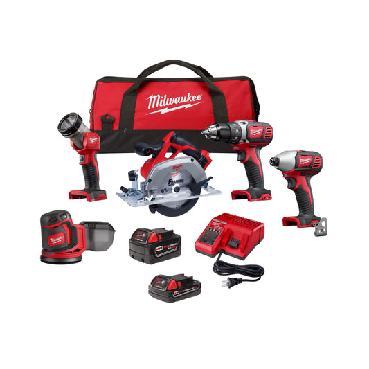 Milwaukee Tool 2696-25 M18™ 5 Tool Combo Kit, 1 ST