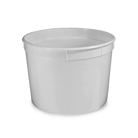 Globe Scientific 270008 Container Multi-Purpose 8oz (240mL) PP Separate Snap Lid White