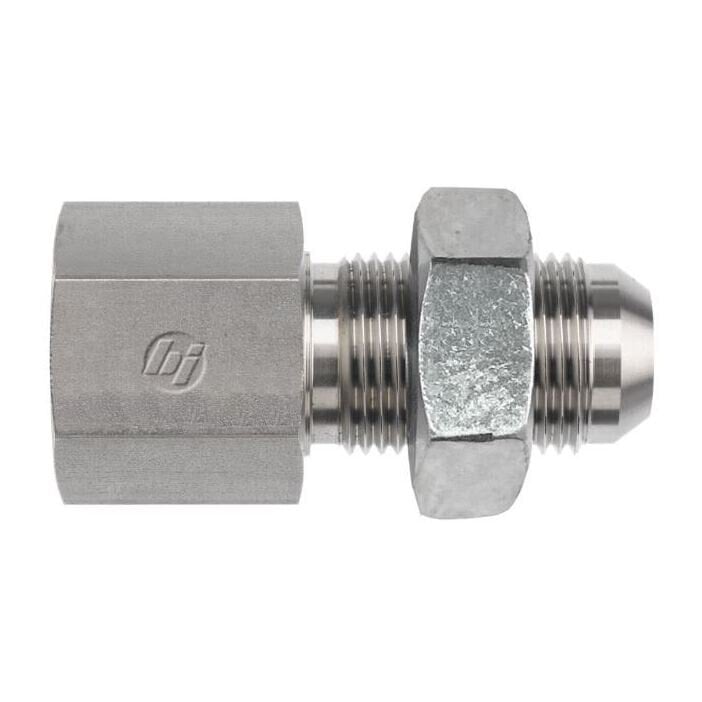 Brennan 2705-LN-04-06 04Fp-06MJ Blkhd Straight With Lock Nut