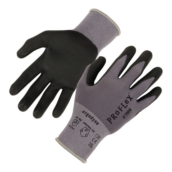 Ergodyne 10364 ProFlex 7000 Nitrile Coated Gloves  Microfoam Palm, 15g
