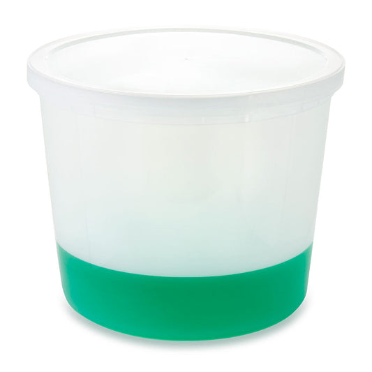 Globe Scientific 271172 Container Multi-Purpose PE Economy Style 172oz (5160mL) Separate Snap Lid Natural