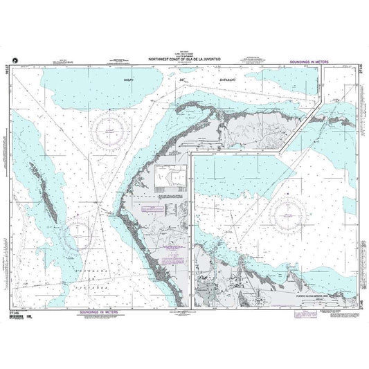 Paradise Clay NGA_27146 NGA Chart N. W. Coast of Isla de La Juventud