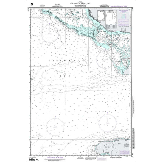 Paradise Clay NGA_27180 NGA Chart Cayo Breton to Cabo Cruz Including Jamai