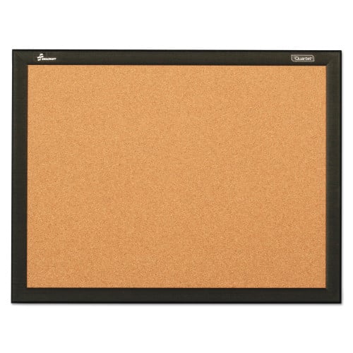 AbilityOne 7195016511298 Cork Bulletin Board, Black Aluminum Frame, 2' x 1.5'