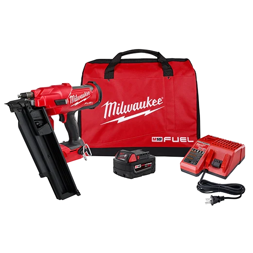 Milwaukee Tool 2744-21 M18 FUEL™ 21 Degree Framing Nailer Kit, 1 ST