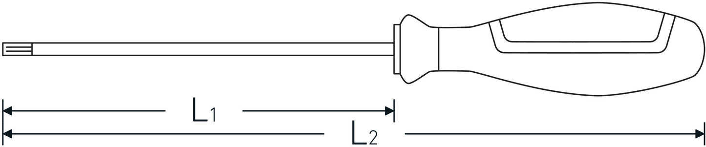 Stahlwille 46503115 4650L T 15 TORX-SCHRAUBENDREHER MIT DRALL-GRIFF, LANG Torx® Screwdrivers Drall+