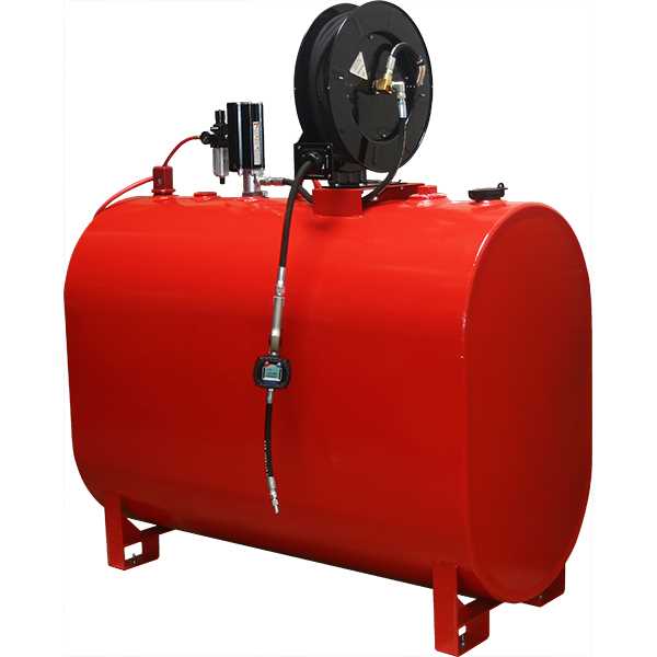 American Lube 275A-R23D 275-Gallon Single-Wall Horizontal Obround Tank Package