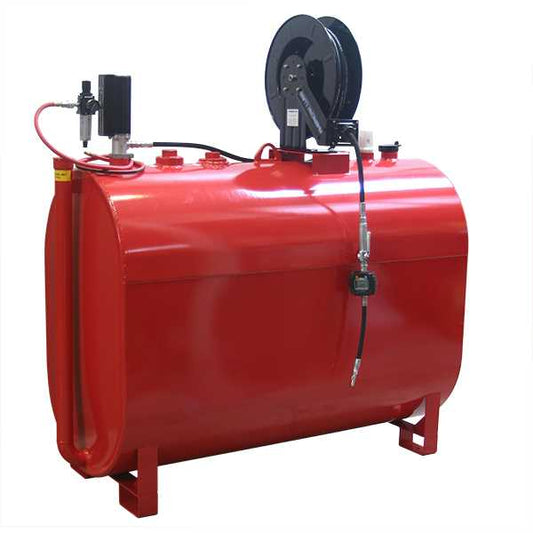 American Lube 275DW-R13D 275-Gallon Double-Wall Horizontal Obround Tank Package
