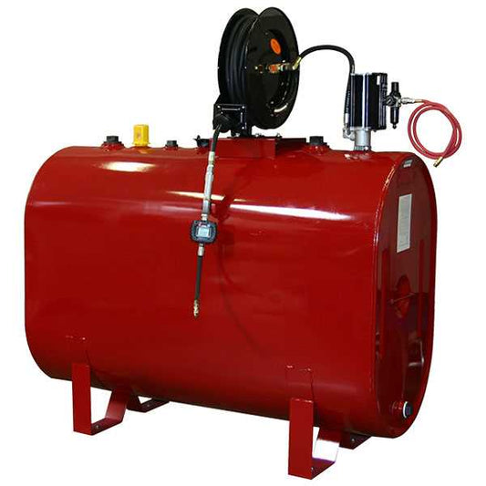 American Lube 275DW-RWOA 275-Gallon Double-Wall Horizontal Obround Tank Package for Waste Oil