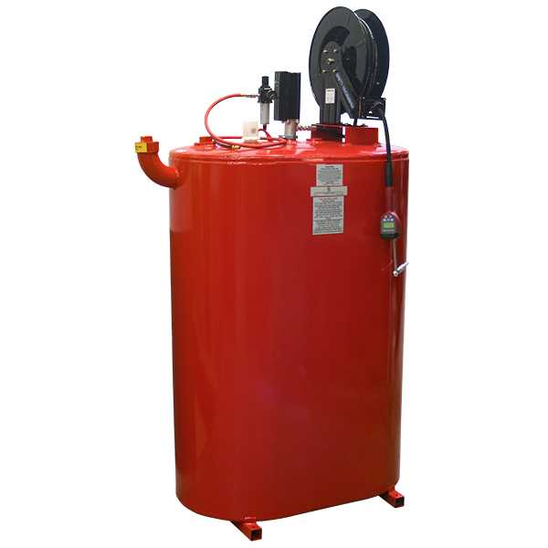 American Lube 275VDW-R23P 275-Gallon Double-Wall Vertical Obround Tank Package