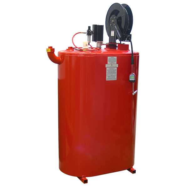 American Lube 275VDW-R25P 275-Gallon Double-Wall Vertical Obround Tank Package