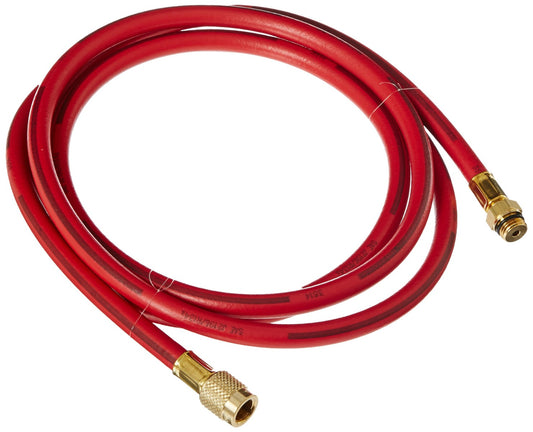 Yellow Jacket 27696 96", Red, 1/2" Fe. Acme x 14mm Male, Auto Manifold Hose