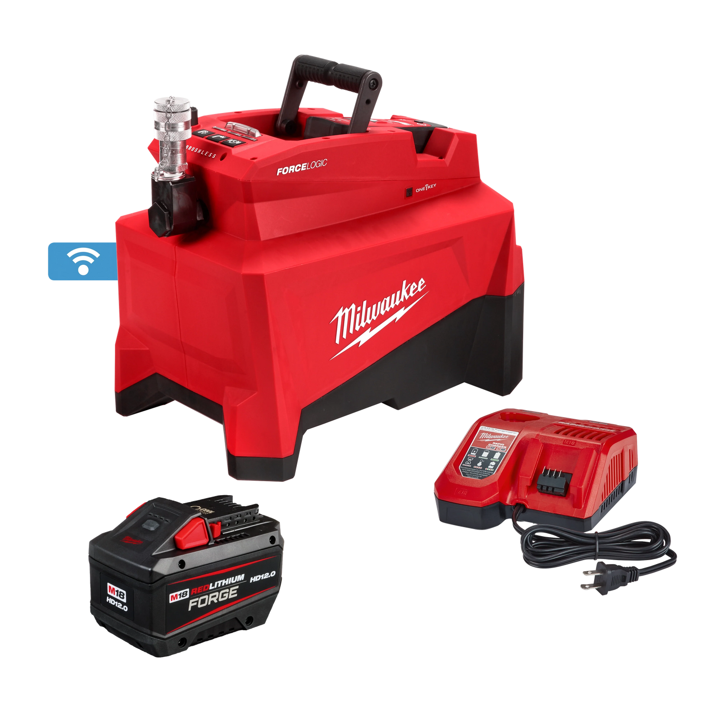 Milwaukee Tool 2774-21HD M18™ FORCE LOGIC™ 10,000psi Hydraulic Pump Kit, 1 EA