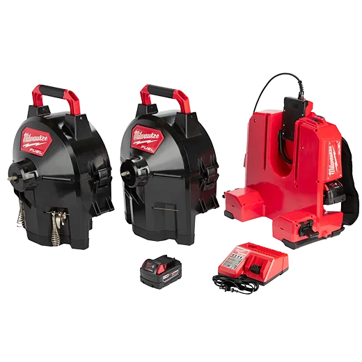 Milwaukee Tool 2775C-222 M18 FUEL™ SWITCH PACK™ Sectional Drum Machine with 1/2” Cable, 1 ST