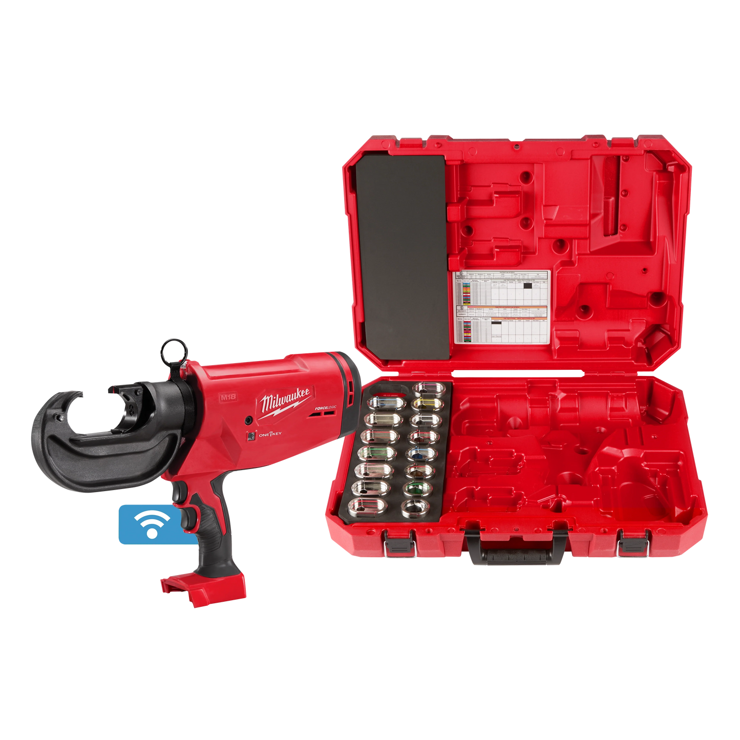 Milwaukee Tool 2779-750CU M18™ FORCE LOGIC™ 750 MCM Crimper with #6 - 750 MCM Cu Dies, 1 EA