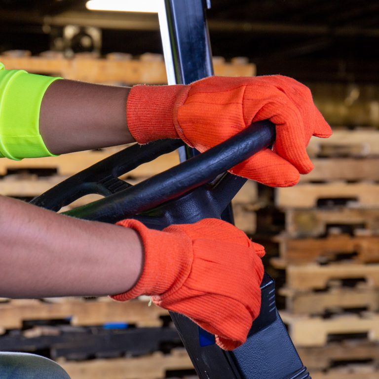 Cordova Safety 2800CD Canvas, Knit Wrist, Corded, Double Palm, Hi-Vis Orange