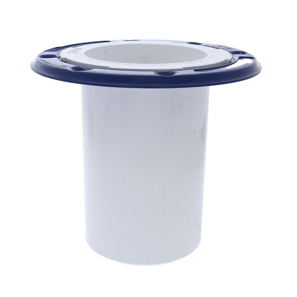 Jones Stephens C53600 3" x 4" PVC Closet Flange with Adjustable Metal Ring