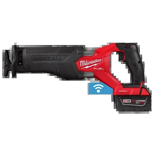 Milwaukee Tool 2822-22 M18 Fuel SAWZALL Reciprocating Saw W/ One-Key Kit - 2 Battery XC5.0, 1 EA