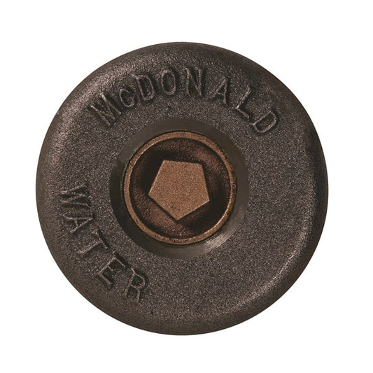 A.Y. McDonald 4510-443 5614Lsk Curb Box Lid Irrigation Pentagon Plug 1 1/4 Tap