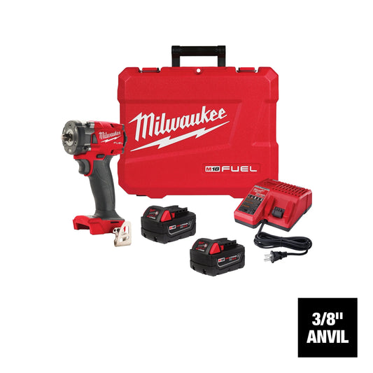 Milwaukee Tool 2854-22R M18 FUEL™ 3/8 " Compact Impact Wrench w/ Friction Ring Kit, 1 EA