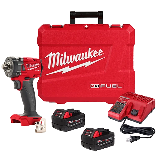 Milwaukee Tool 2855P-22R M18 FUEL™ 1/2 " Compact Impact Wrench w/ Pin Detent Kit, 1 EA