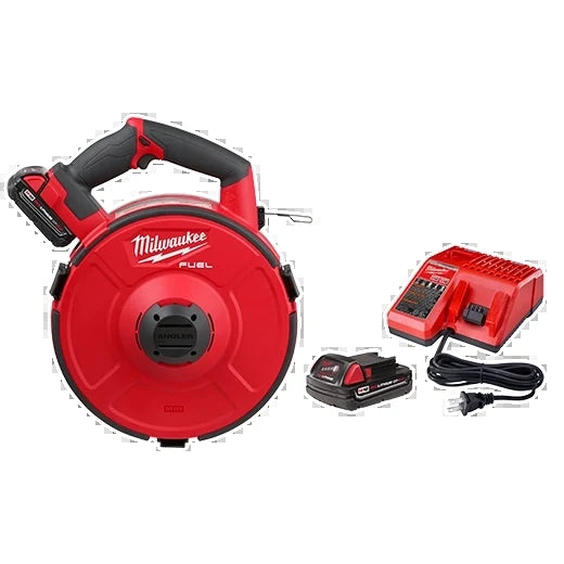 Milwaukee Tool 2873B-22 M18 FUEL ANGLER 240' Steel Pulling Fish Tape Kit, 1 ST