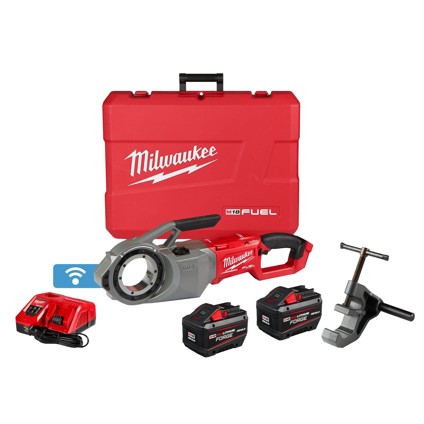 Milwaukee Tool 2874-22HD M18 FUEL™ Pipe Threader w/ ONE-KEY™ Kit, 1 EA