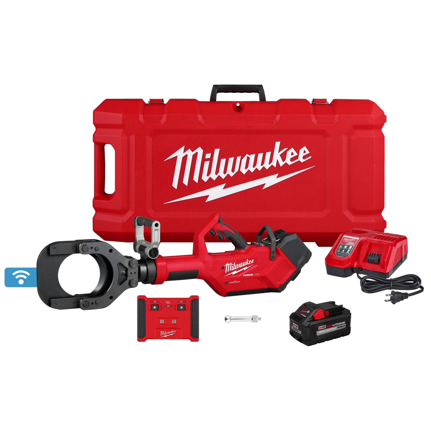 Milwaukee Tool 2875R-21 M18™ FORCE LOGIC™ 5” Underground Cable Cutter w/ Wireless Remote, 1 EA