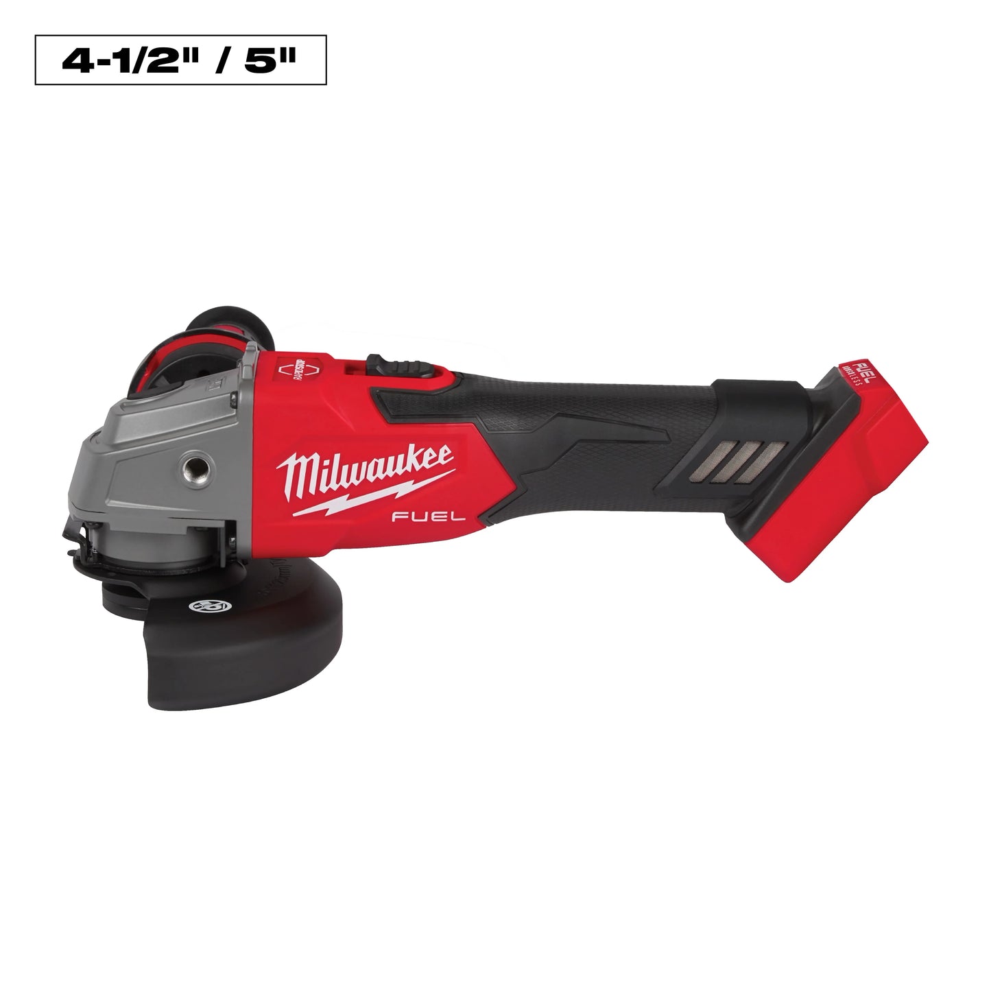Milwaukee Tool 2881-20 M18 FUEL™ 4-1/2" / 5" Braking Grinder Slide Switch, Lock-On, 1 EA