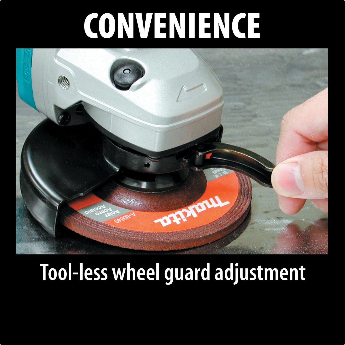 Makita 9564PC 4‘1/2" SJS, High‘Power Paddle Switch Angle Grinder