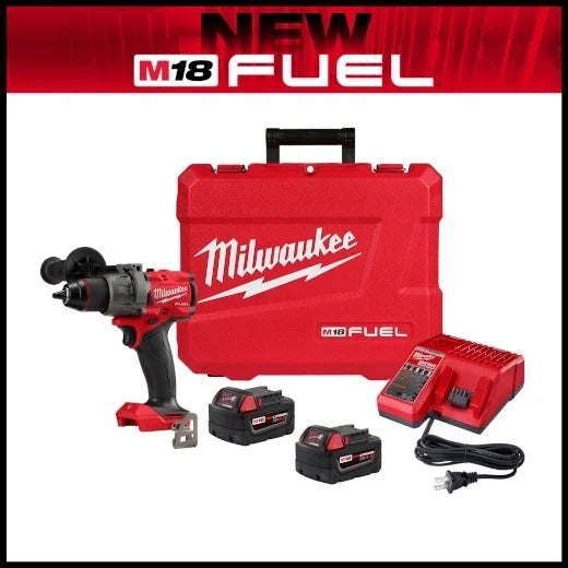 Milwaukee Tool 2903-22 M18 FUEL 1/2" Drill/Driver Kit, 1 EA