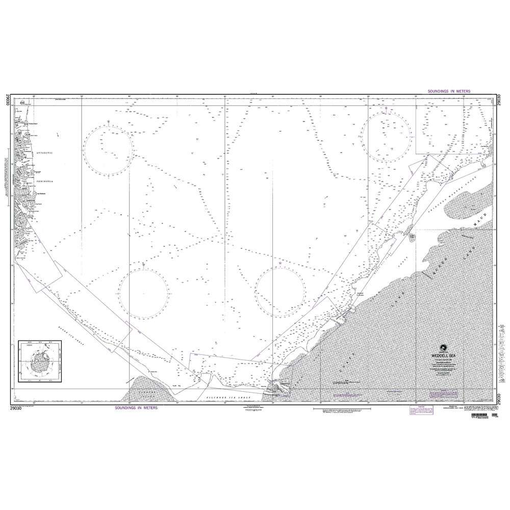 Paradise Clay NGA_29030 NGA Chart Weddell Sea Antarctica