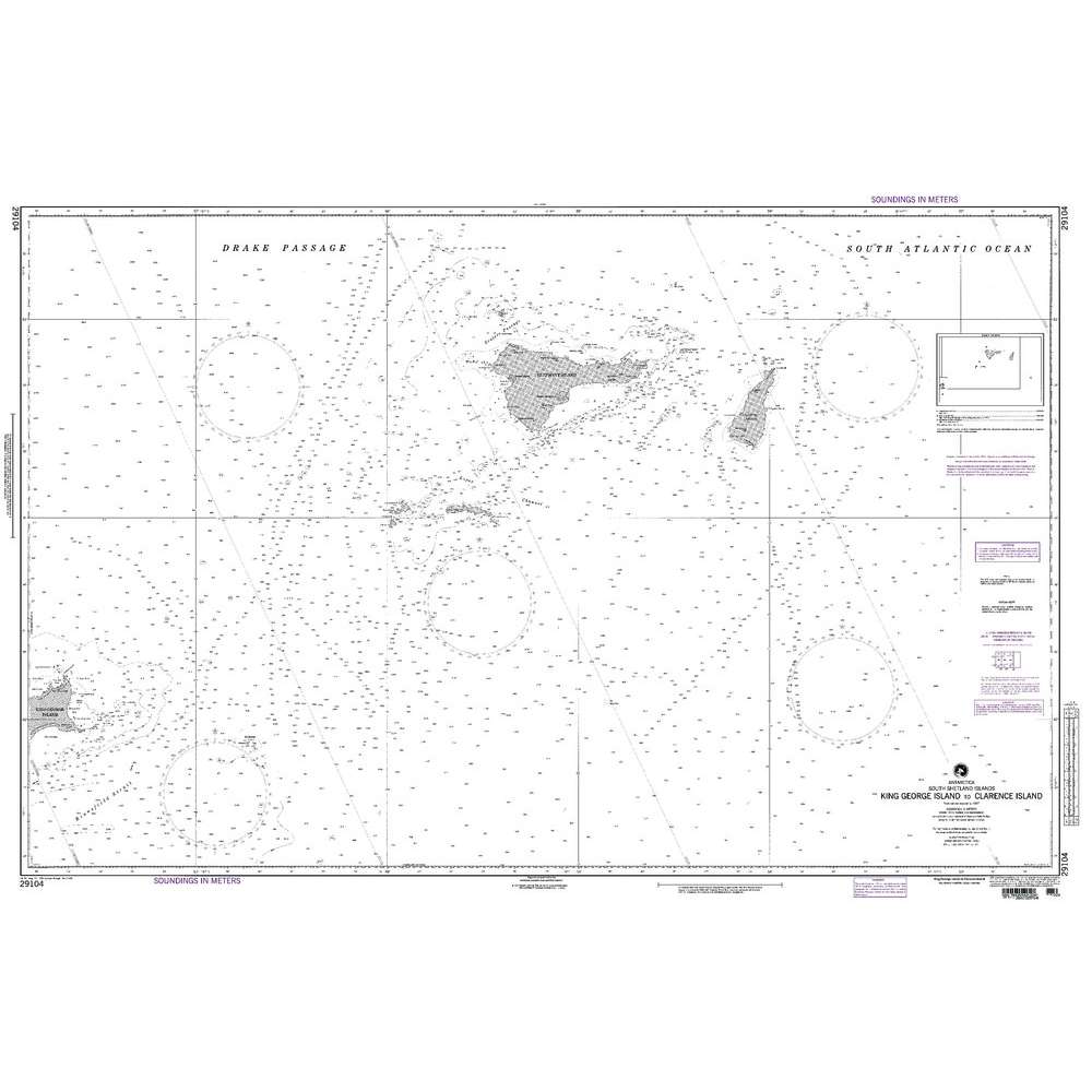 Paradise Clay NGA_29104 NGA Chart King George Island to Clarence Island