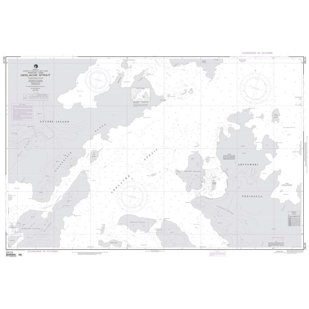Paradise Clay NGA_29124 NGA Chart Gerlache Strait Antarctica West Coast