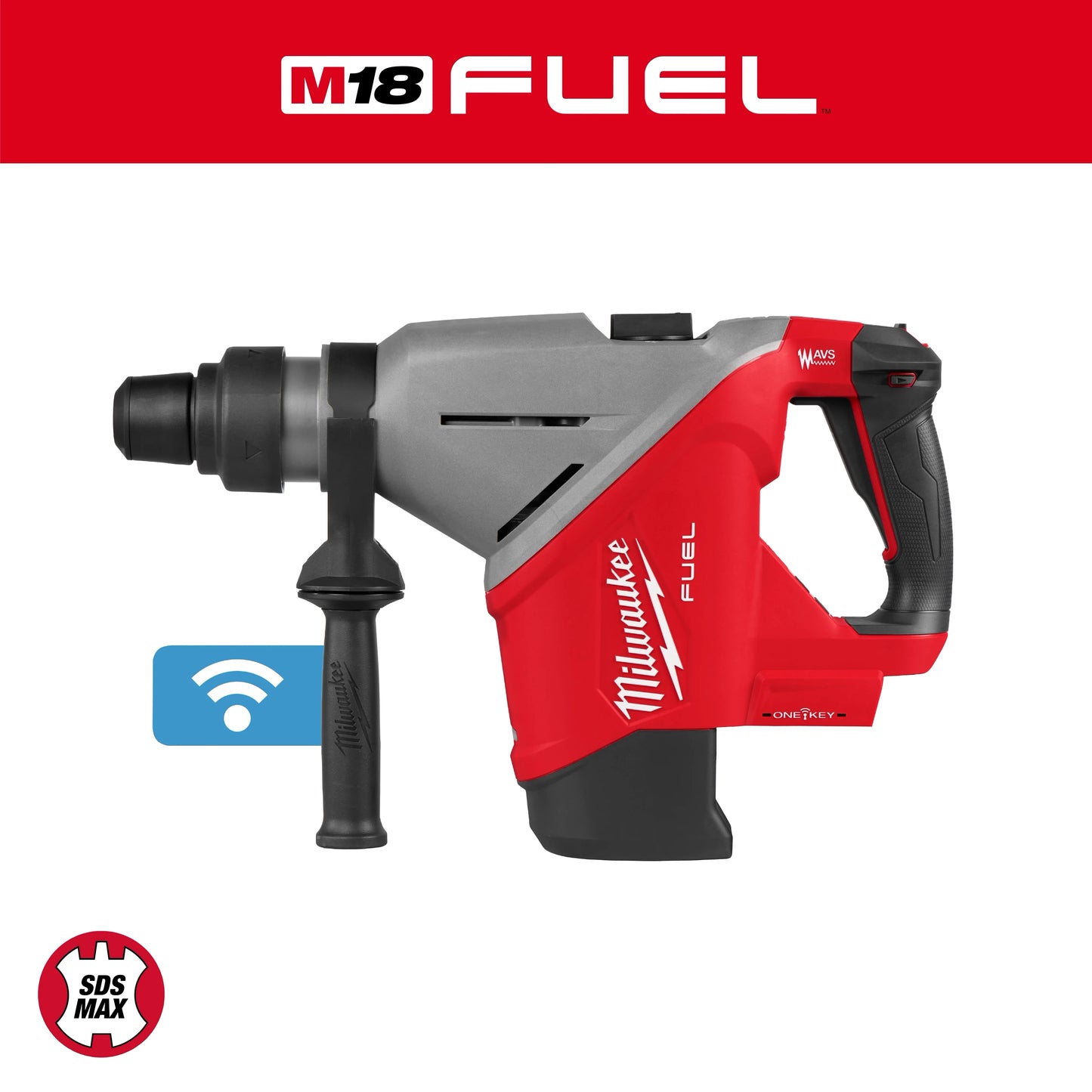 Milwaukee Tool 2918-20 M18 FUEL™ 1-3/4" SDS MAX Rotary Hammer w/ ONE-KEY™, 1 EA