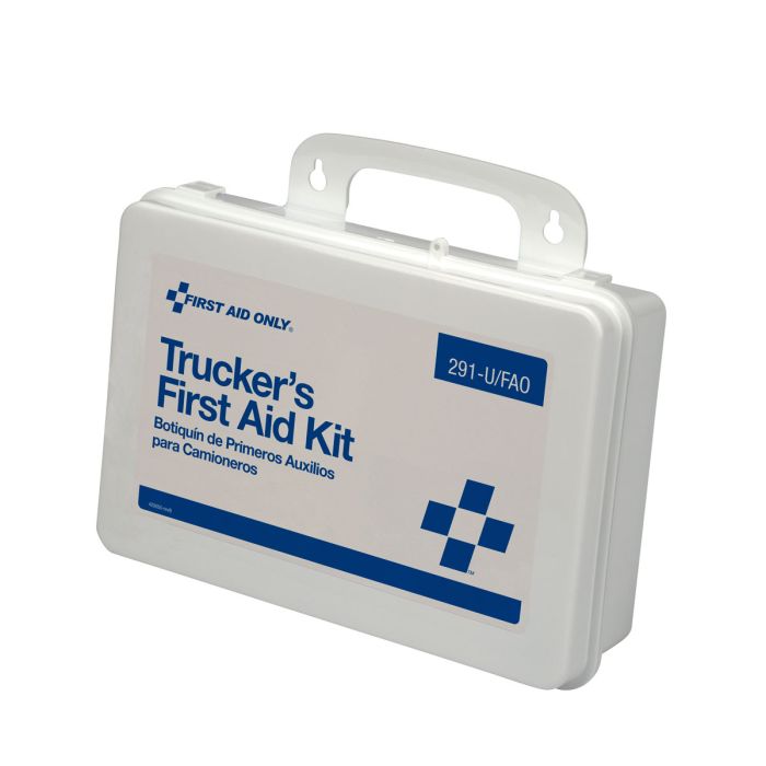 First Aid Only 291-U/FAO 16 Unit Truckers First Aid Kit, Plastic Case