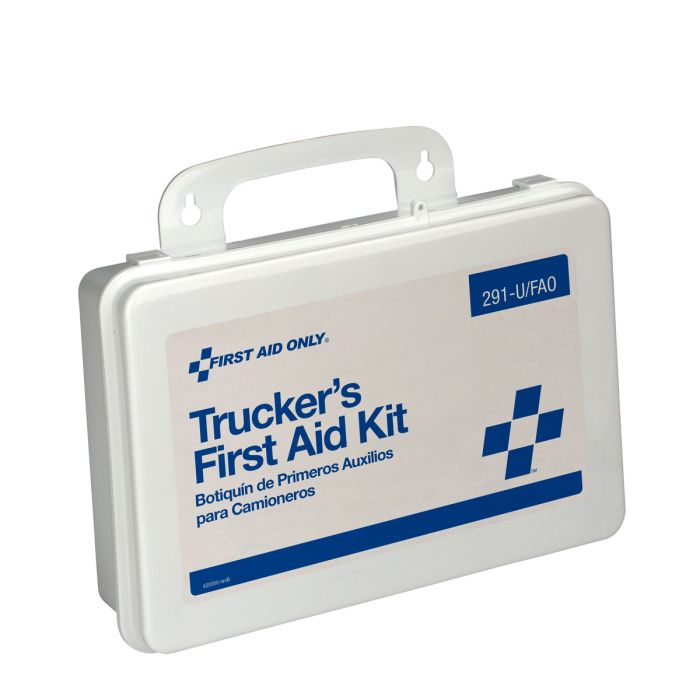 First Aid Only 291-U/FAO 16 Unit Truckers First Aid Kit, Plastic Case