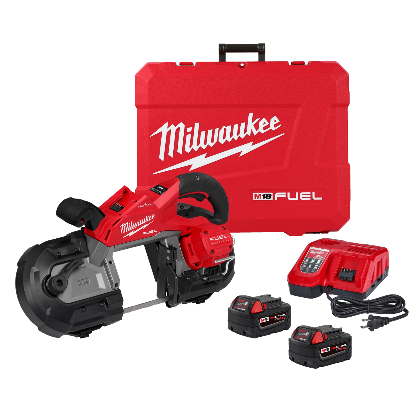 Milwaukee Tool 2929S-22 M18 FUEL™ Dual Trigger Deep Cut Band Saw Kit, 1 EA