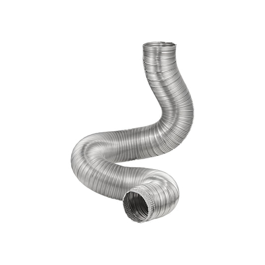 Lambro 298F 8 Inch X 8 Foot Flexible Aluminum Hvac Duct (Semi-Rigid) – One Crimped End