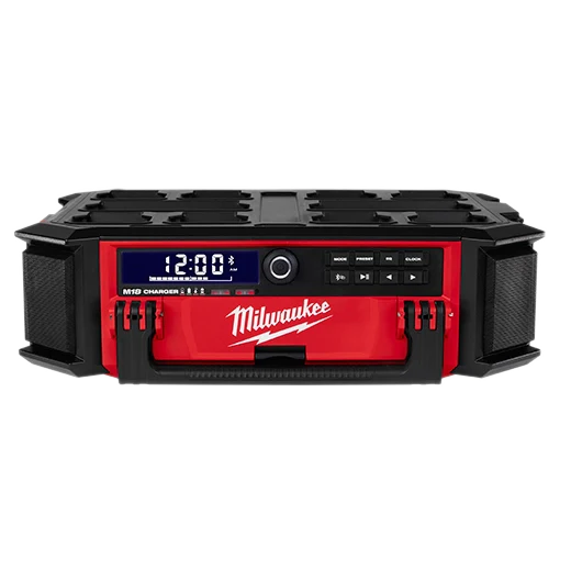 Milwaukee Tool 2950-20 M18™ Jobsite Radio + Charger w/ PACKOUT™ Compatibility, 1 EA