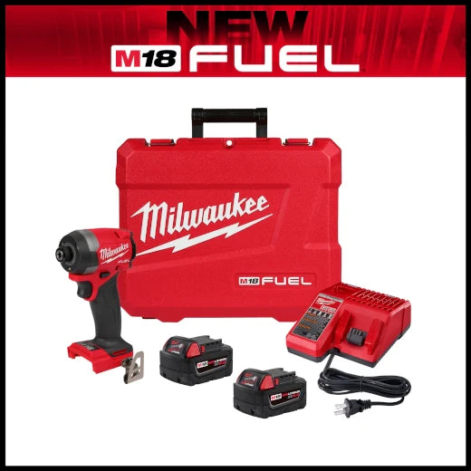 Milwaukee Tool 2953-22 M18 FUEL™ 1/4" Hex Impact Driver Kit, 1 EA