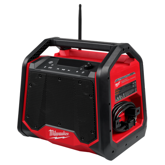 Milwaukee Tool 2956-20 M18 BLUETOOTH® JOBSITE RADIO + CHARGER, 1 EA