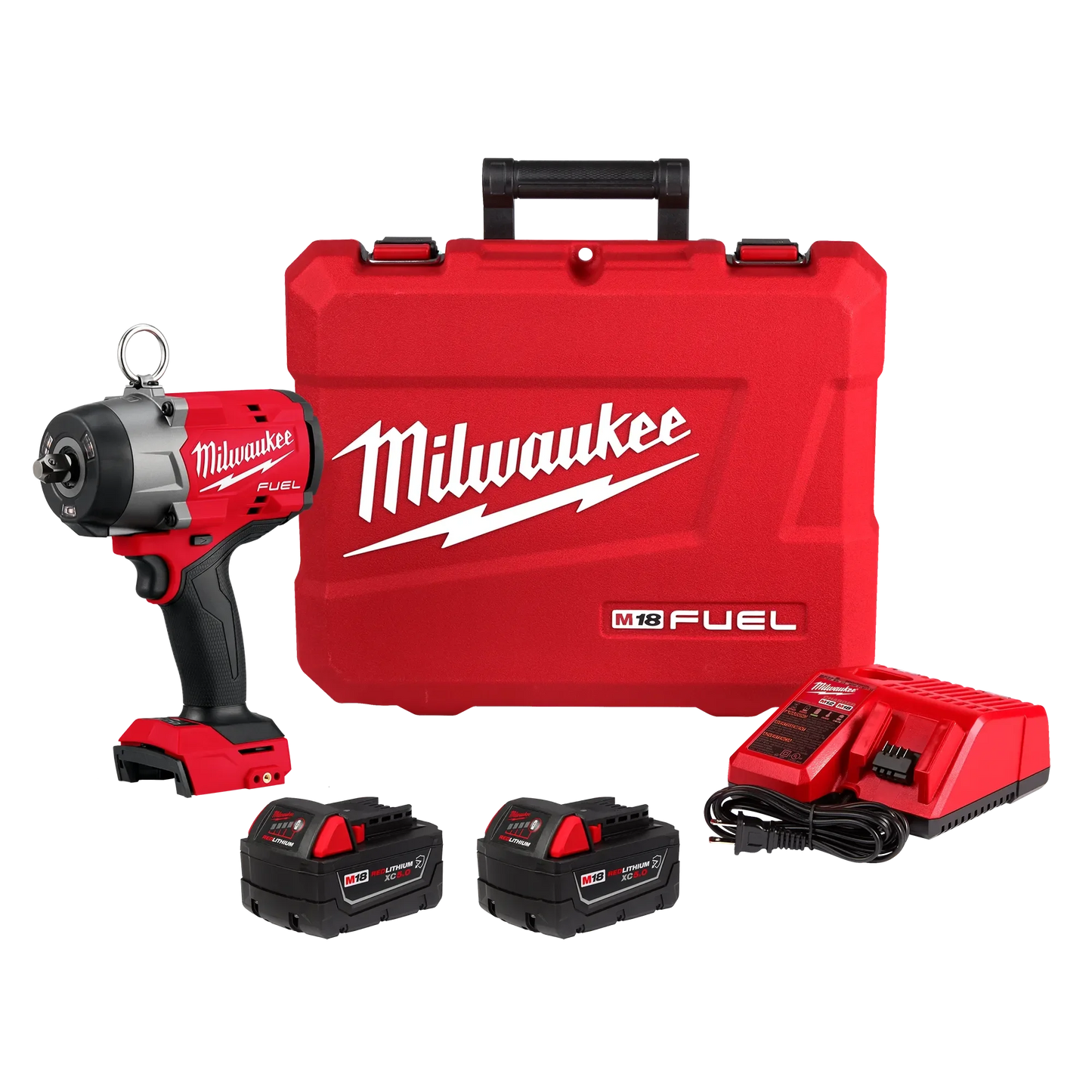 Milwaukee Tool 2966-22 M18 FUEL™ 1/2" High Torque Impact Wrench w/ Pin Detent Kit, 1 EA