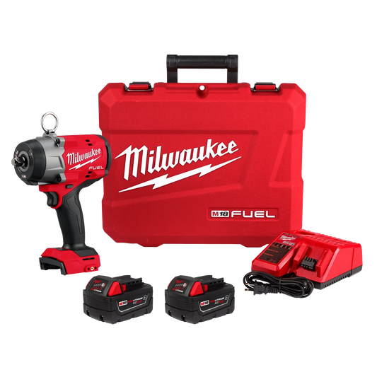 Milwaukee Tool 2966-22 M18 FUEL™ 1/2" High Torque Impact Wrench w/ Pin Detent Kit, 1 EA